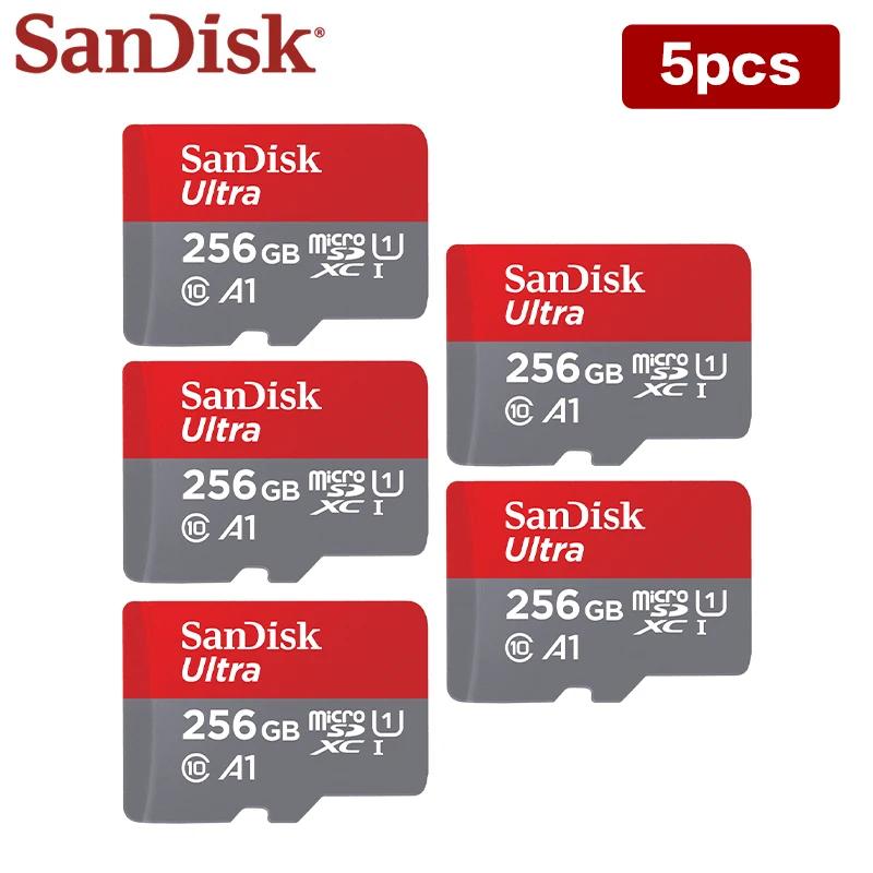 SanDisk Ʈ ũ SD ī, ޴ ޸ ī, A1, 256GB,  ũ, 5 , 10 , MicroSDXC C10, 512GB TF ī